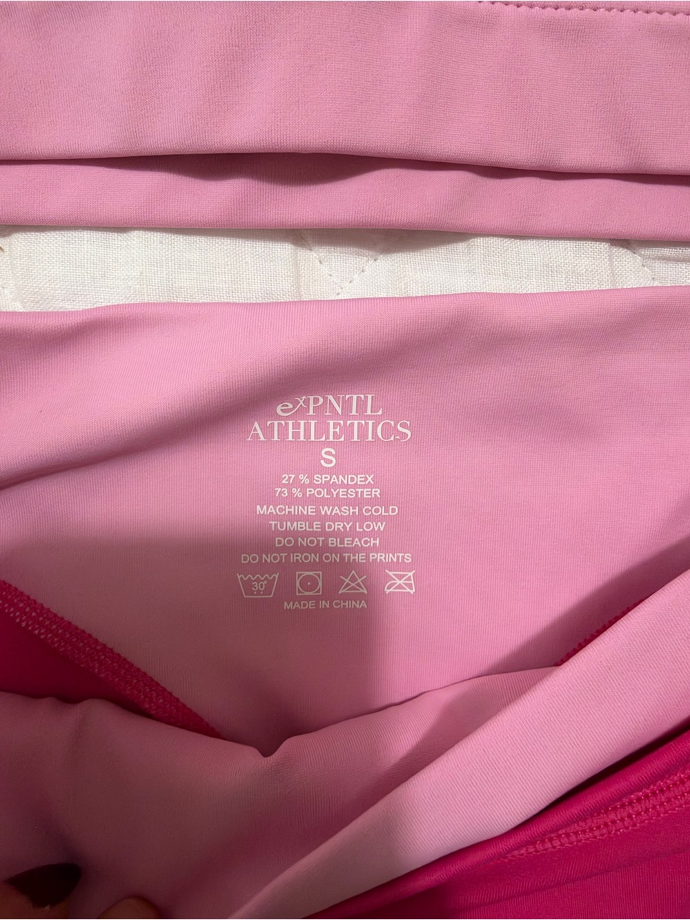 *LIKE NEW* Expntl Athletics Sports Bra & Shorts Set - Pink Panther - Size Small - Picture 4 of 10